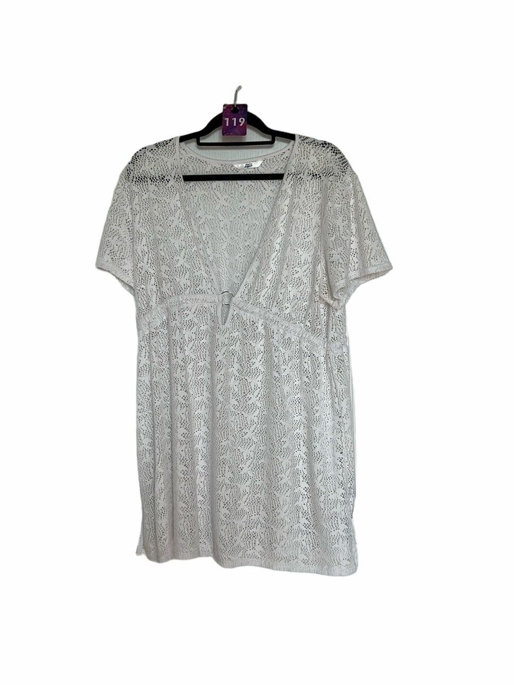 La Vie En Rose Beach Cover Up in white.